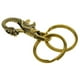 thumbnail image 5 of Cierres Giratorios Perfecl 2x 2 Unids Set Cordón Snap Hoo Gancho de Broche de Garra de Langosta Llavero Dorado, 5 of 8