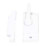 BIMZUC Sash Lock Square Zinc Alloy White Rustproof Multifunctional Sturdy Window Lock For Home Office Sliding Windows With Flat Seat And Hardware Screws Included (2.75 Inches / 7.00 cm)
