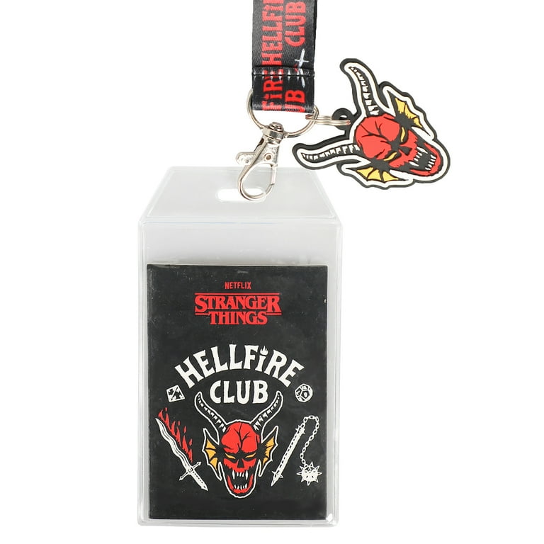 Stranger Things Hellfire Club Lanyard with Breakaway Rubber Charm