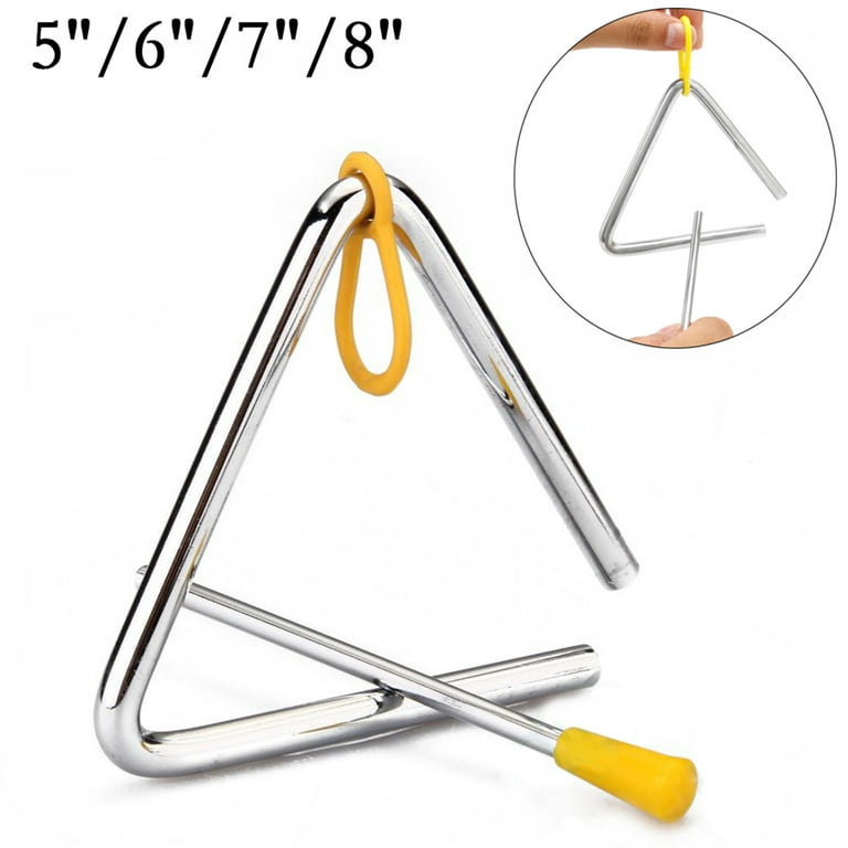 Instrument de musique triangle de 6 pouces, percussion triangle