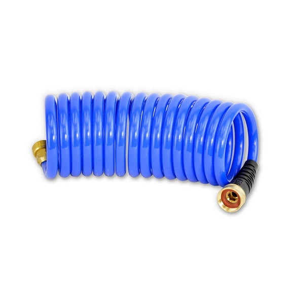 HoseCoil HS1500HP Self Coiling Hose with Flex Relief, Blue
