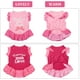 thumbnail image 4 of piezas de camisa de vestir para mascotas, falda de cachorro, lindo vestido para perros, ropa de verano para mascotas, ropa para perros y gatos pequeños (amor y ángel, extra pequeño) MFZFUKR WMZL-2068-5, 4 of 7