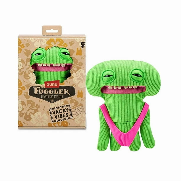 Funny Ugly Monster, Plush, Collectible, Creative Gifts Ugly Cute Toy (Smiley Riley - Green)