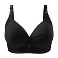 thumbnail image 1 of Gibobby Sujetadores deportivos para mujer, soporte cómodo, sin sujetadores con aros, Bralette de alambre cómodo, ropa interior para el día a día(Negro,44), 1 of 4