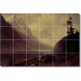 thumbnail image 1 of Ceramic Tile Mural-Albert Bierstadt Landscapes Painting 37. 25.5" w x 17" h using (24) 4.25 x 4.25 ceramic tiles, 1 of 3