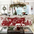 thumbnail image 5 of Housse de Coussin de Noël 4 PCS 45x45(Style 14)(insert d'Oreiller Non Inclus), 5 of 5