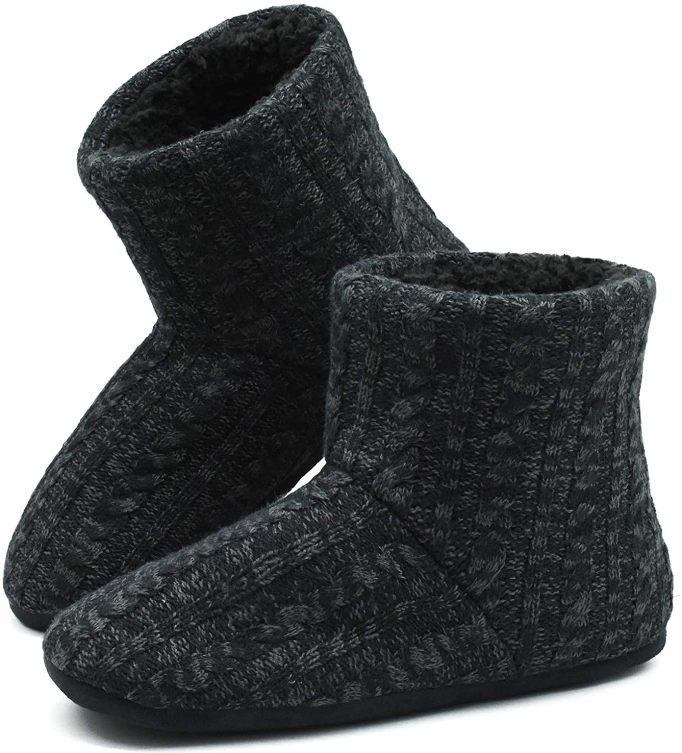 knitted boot slippers mens