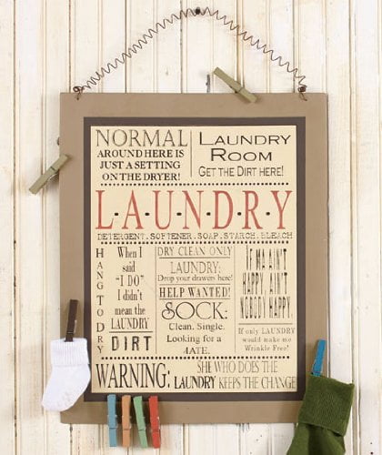 pix Laundry Room Decor Walmart laundry room decor set of 3 normal around here is just a setting on the dryer wooden sign and set of 2 huge metal safety pins