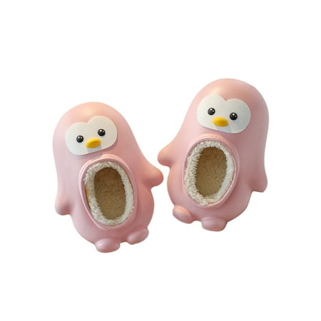 

Daeful Women Cute Fuzzy Winter Warm Slipper Bedroom Anti-Slip House Shoes Indoor Home Shoe Pink 7-7.5