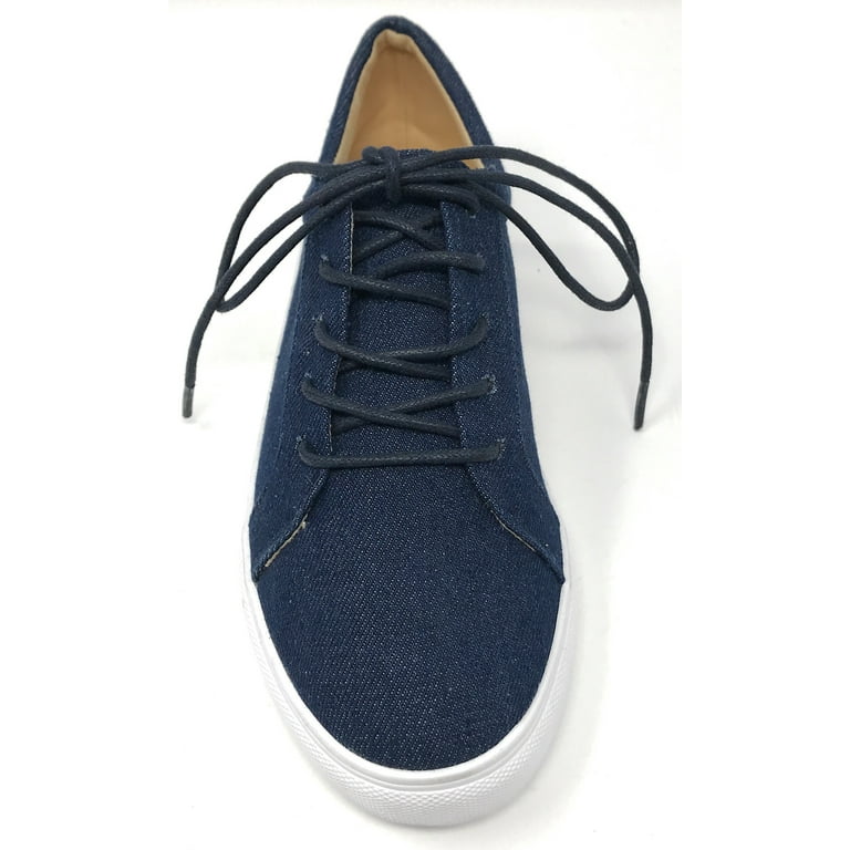 Blue denim lace up 2025 sneaker