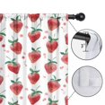 thumbnail image 4 of Blackout Kids Curtains,Strawberry Plants Fruit Watercolor Childrens Insulated Curtains Set Of 2,Bedroom Essentials,Toddler Room Decor 52"x84", 4 of 5