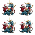 thumbnail image 1 of 4uds. Adornos colgantes de dragón de Navidad acrílico realista para árbol de Navidad (B), 1 of 2