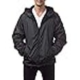 thumbnail image 3 of Pro Club Men's Fleece Lined Windbreaker Jacket, 4X-Large, Black, 3 of 4