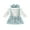 Blue, variant on Bagilaanoe 3PCS Newborn Baby Girls Skirt Set Long Sleeve Ribbed Snap Romper Tops   Suspender Skirt   Headband 3M 6M 12M 18M Casual Outfits