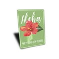 thumbnail image 3 of Aloha Flower Novelty Decor, Metal Wall Sign - 10x14 Inches, 3 of 4