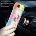 thumbnail image 7 of for iPhone 7 Plus, iPhone 8 Plus Case with Ring Stand, Heavy Duty Military Grade Rugged Shockproof Silicone Rubber Magnetic Kickstand Holder Case for Women Girls, Rosegold Colorful, 7 of 7