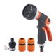 thumbnail image 2 of Rociador de manguera con cabezal de boquilla de agua de 8 patrones, rociador de jardín, lavado automático de coches, hogar Wmkox3336yii  hfskjfh3329, 2 of 6