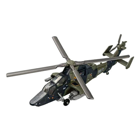 Helicóptero a escala 1/72, vehículos de juguete, artesanía, juguete de imitación, modelo de avión, juego de construcción para cafetería, estante, 19cm x 18cm x 6cm