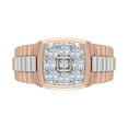 thumbnail image 3 of 1/2 Carat Men's Diamond Wedding Band Ring in 14K Rose Gold (Ring Size 8) (SI1-SI2 Clarity), 3 of 6