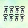 thumbnail image 6 of OUNONA 8pcs Keychain Hooks with Swivel D-rings Heavy Duty Snap Lobster Claw Clasp Hooks for Lanyard (Black), 6 of 8