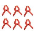 thumbnail image 4 of 6 Pcs Pinces à Ressort en Plastique Nylon de 2 Pouces pour Arrière-Plan de Photographie, Clips en A, Rouge, 4 of 8