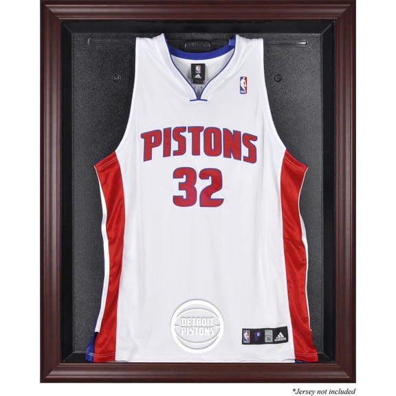 Detroit Pistons Mahogany Framed Team Logo Jersey Display Case