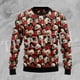thumbnail image 3 of Suéter feo de punto divertido de Navidad de algodón con diseño de Papá Noel para mascotas, suéter informal vintage de invierno estilo Harajuku, jersey retro de manga larga con impresión 3D, 3 of 5