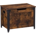 thumbnail image 2 of Almacenamiento chest y bench con safety hinge, estilo rural-style de madera toy chest para entrada, dormitorio, y sala de estar - rustic brown, 2 of 9