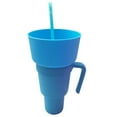 thumbnail image 2 of D-GROEE Snack and Drink Cup - Drink and Snack Cup in One, Stadium Tumbler Cups with Bowl on Top for Movies Home Use, 2 of 8
