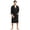Black, variant on FashGudim 100% Cotton Knit Robe for Men Lightweight Summer Robes Thin Kimono Bathrobes Knee Length (Black,4XL)