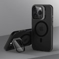 thumbnail image 1 of CHAO Funda con soporte para cámara para iPhone 15 Pro Max/15 Ultra, compatible con Magsafe, funda con soporte magnético para iPhone 15 Plus, color negro, 1 of 4