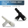 thumbnail image 2 of Pack-2 Car Heater Inlet Hose Fitting Replacement, Three-way T-connector Joint Accessories, Compatible with Select Cadillac Chevrolet GMC Models OEM #15055343 15055342 (Black & White), 2 of 5
