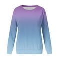 thumbnail image 5 of Dyegold Sweatshirts for Teen Girls Womens Long Sleeve Crew Neck Ombre Pullover Tops Hoodies Casual Loose Gradient Sweaters T Shirts, 5 of 5