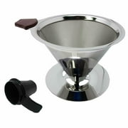 GoldTone Paperless Pour Over Reusable Coffee Filter Dripper and Scoop (4-7 cups)