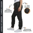 thumbnail image 2 of 3-Pack Women's Cotton Flex Stretch Cargo Jogger Pants (Sizes, S-2XL), 2 of 5