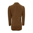 thumbnail image 5 of Duoif Womens Blazer Women's Textured Casual Top Long Sleeved Jacket Autumn and Winter Suit Striped Jacket Blazers for Women Business Casual Coffee L, 5 of 5