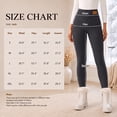 thumbnail image 5 of VORENI Women's Fleece Lined Leggings, High Waisted Thermal Pants for Women, Soft Stretch Cozy Winter Leggings, Dark Gray, 5 of 8