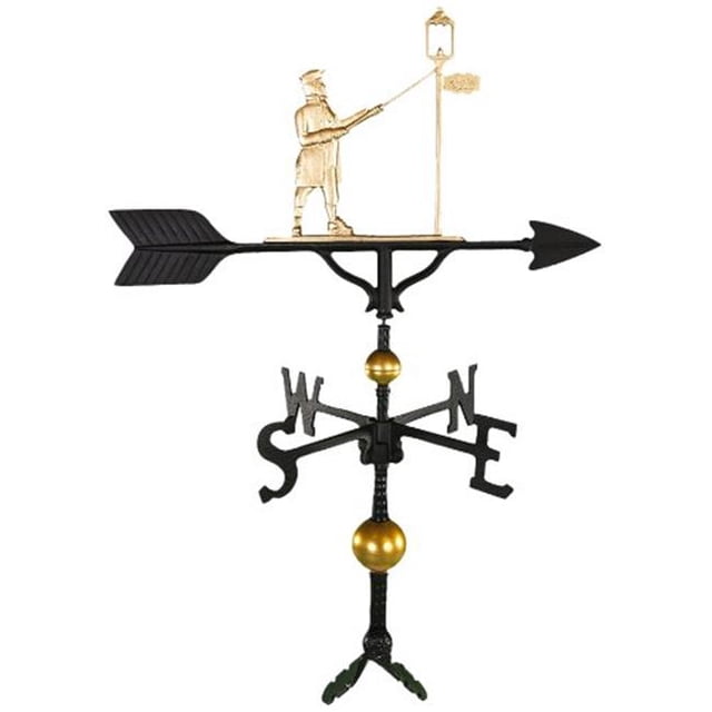 300 Series 32 In. Deluxe Gold Lamplighter Weathervane