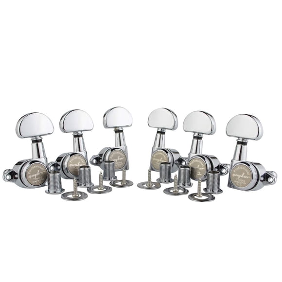 Afinadores Guyker con cierre de guitarra, 6 unidades, 1:21 para LP SG Style Chrome