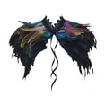 thumbnail image 1 of Capa Chal de Plumas Jinwen Gótica Accesorios Disfraz Halloween Colorido Negro, 1 of 8