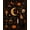 Black, Pattern 4, variant on ODIKA 8'x10' Washable Area Rug Midnight Black Enchanted Forest Design Accent Mystical with Owl and Moon Motifs for Living Room, Under Sectional, Family , Durable, Non-Slip
