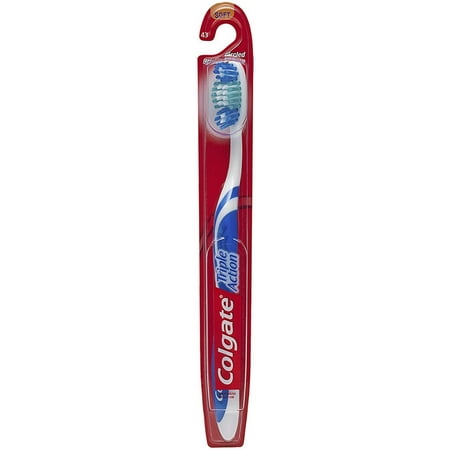 Triple Action Head - 3 Pack - Colgate Triple Action Full Head Toothbrush, Soft 1 ea
