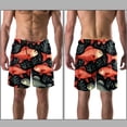 thumbnail image 3 of luoweisi Men's Beach Shorts Quick Dry Swim Trunks with Mesh Lining Fish L, 3 of 5