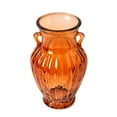 thumbnail image 2 of (2 pack) Beautiful Amber Glass Flower Vase for Fresh or Artificial Flowers - Home Decor Centerpiece by Drew Barrymore 8" X 5", 2 of 10
