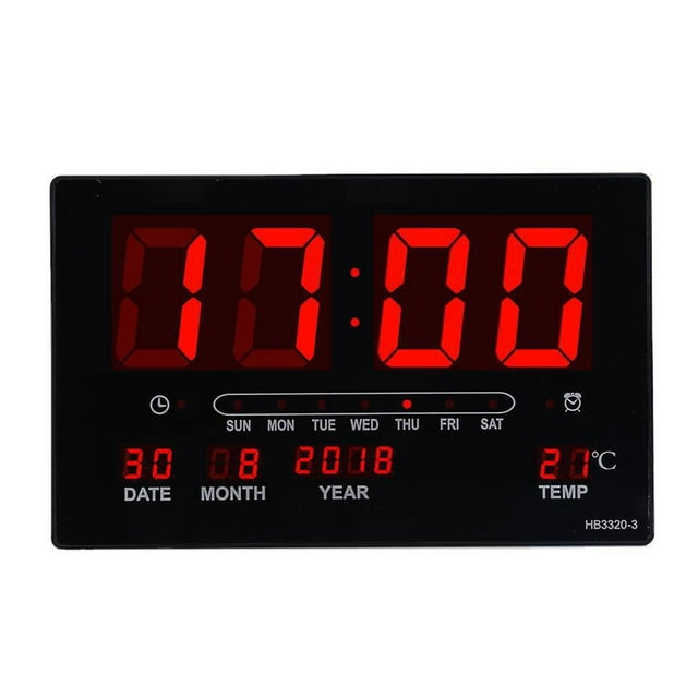 Reloj de pared Digital moderno con calendario de temperatura interior, regalo de inauguración de la casa, relojes despertadores para escritorio,