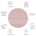 thumbnail image 5 of SAFAVIEH Courtyard Altan Geometric Indoor/Outdoor Area Rug, Beige/Rust, 6'7" x 6'7" Round, 5 of 9