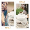 thumbnail image 2 of Nicehomfit 2Pcs Temple Water Holder Classic Style for Altar Accessories White Ceramic, 2 of 7