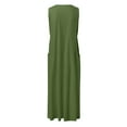 thumbnail image 6 of Cathalem Holiday Dresses for Women Plus Size Womens Summer Dresses Beach Casual Plus Size Sleeveless Loose Flowy Sundresses(Green,L), 6 of 6