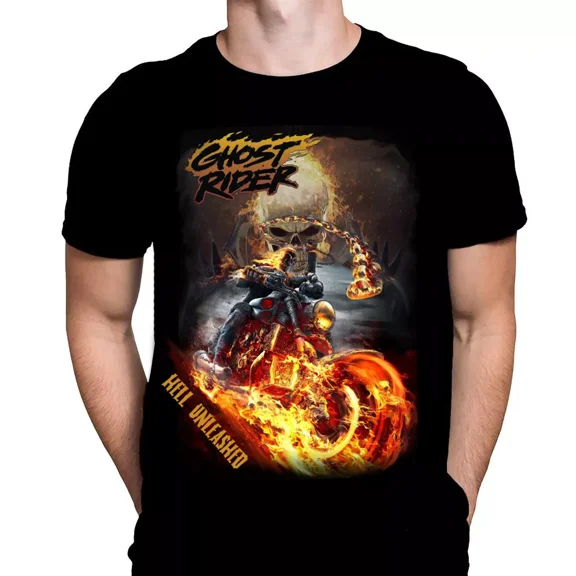 HELL UNLEASHED GHOST RIDER - T-Shirt Sizes S - 5XL
