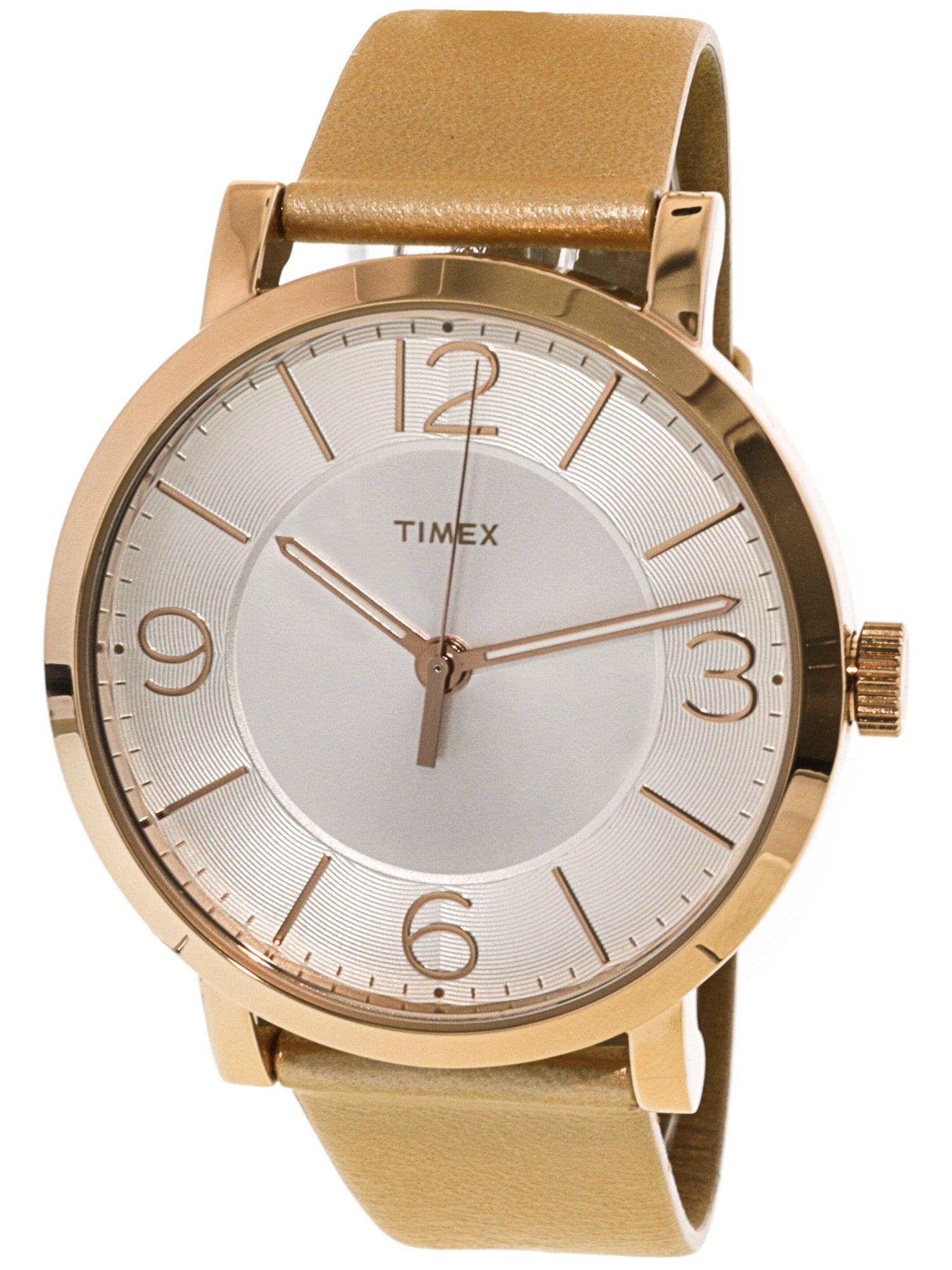 Timex - Women's TW2R11600 Gold Leather Quartz Fashion Watch - Walmart